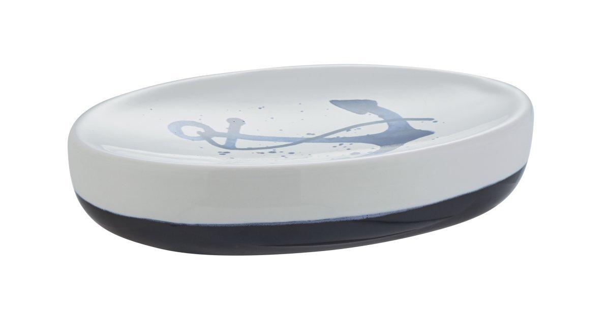 Image of Seifenschale Marina weiss/blau Seifenschale Marina weiss/blau