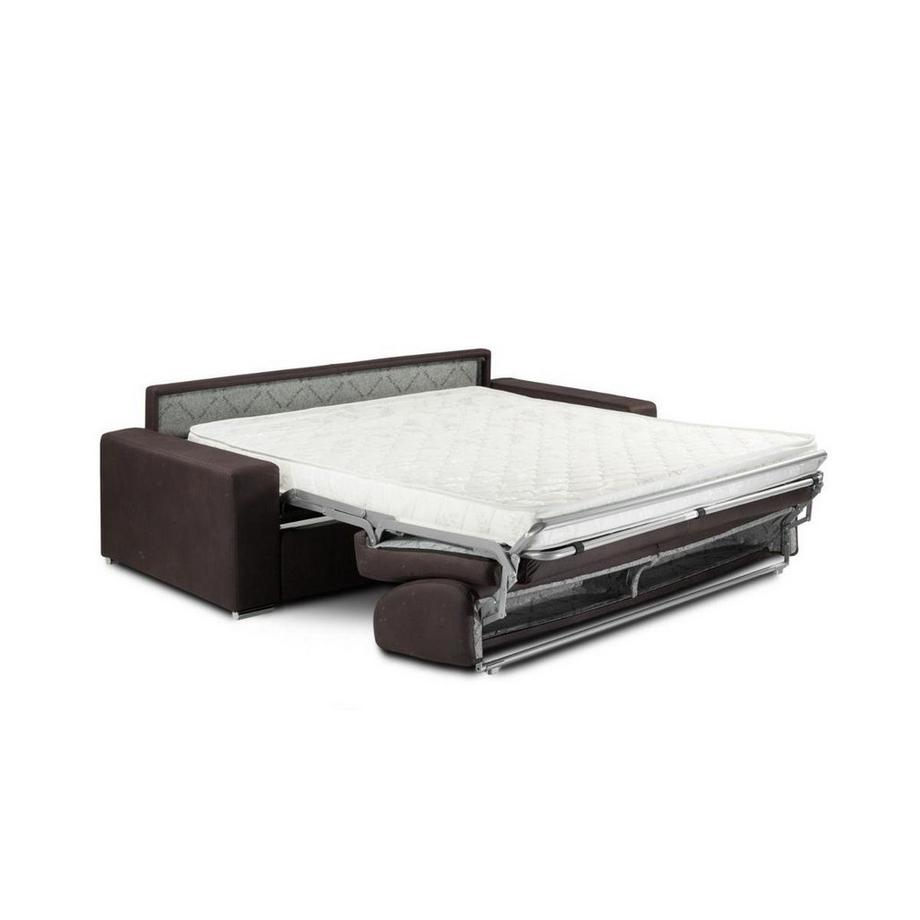 Vente-unique Canapé 3 places conible express en tissu EMIR Couchage 1Matelas  