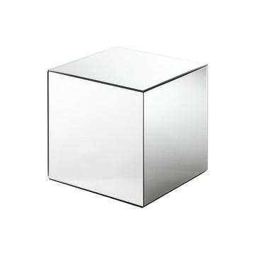 Table d'appoint en miroir et MDF - CUBIX de Pascal MORABITO