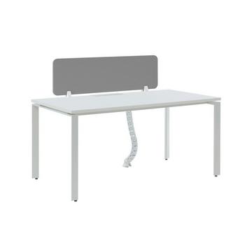Schreibtisch für 1 Person mit Trennelement  - L. 160 cm - Weiß - DOWNTOWN