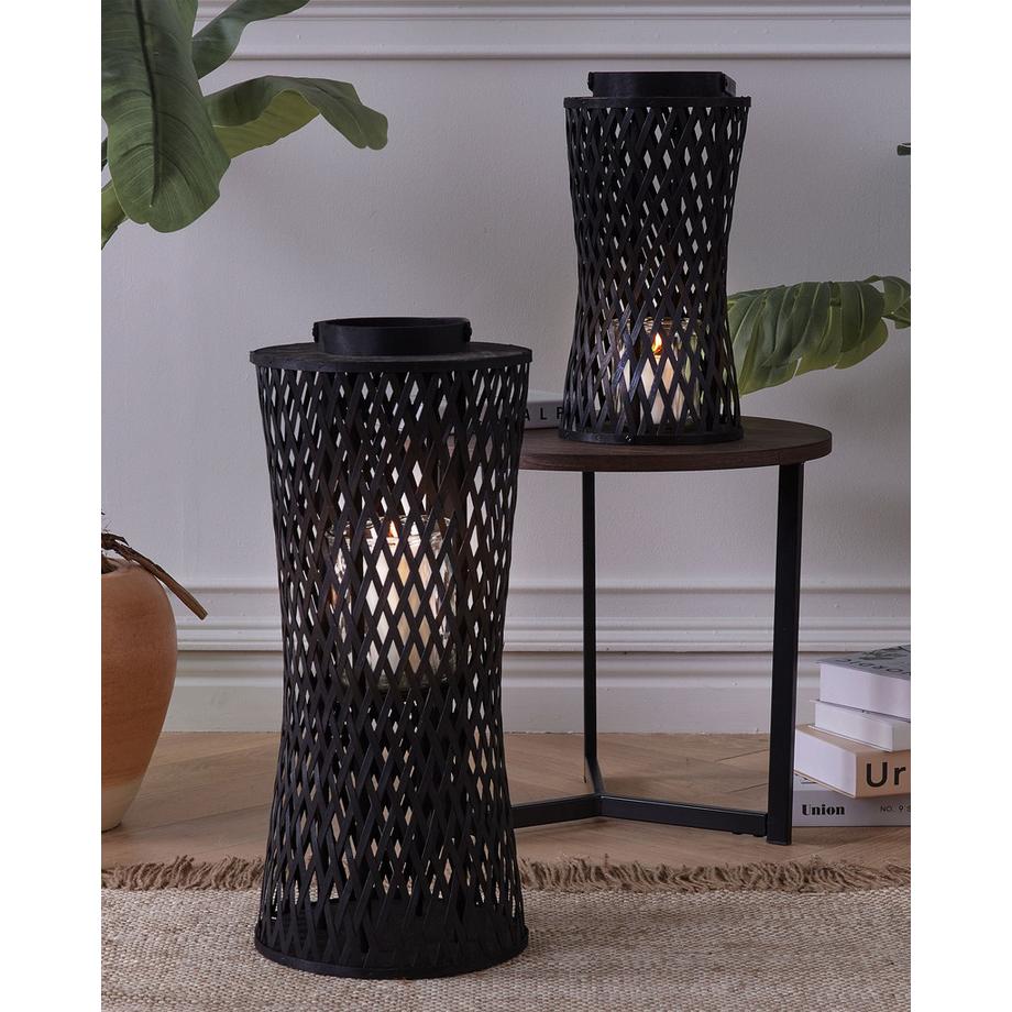 Beliani  Laterne aus Bambus  MACTAN 