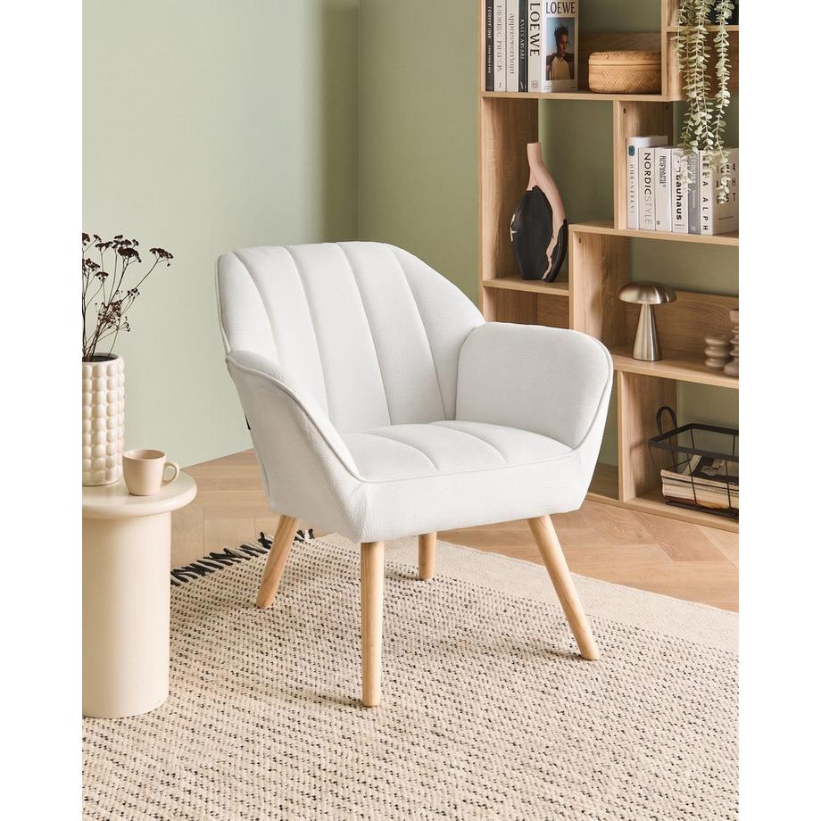Beliani Fauteuil en Tissu Minimaliste TORUD  