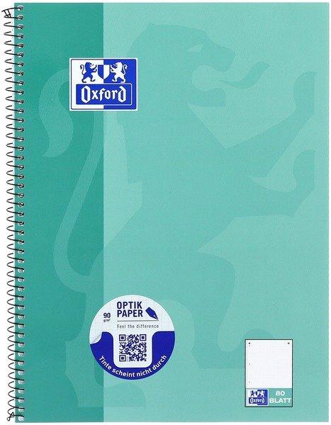 Oxford OXFORD Collegeblock SCRIBZEE A4+ 400132378 dotted, grünblau 80 Blatt  