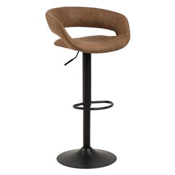 Tabouret de bar Cabot métal marron clair