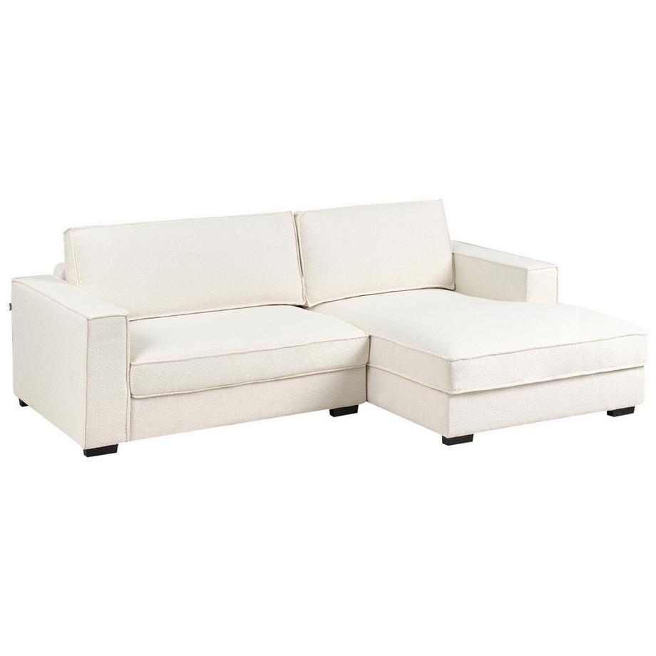 Beliani Linksseitiges Ecksofa aus Bouclé  RENDERS  