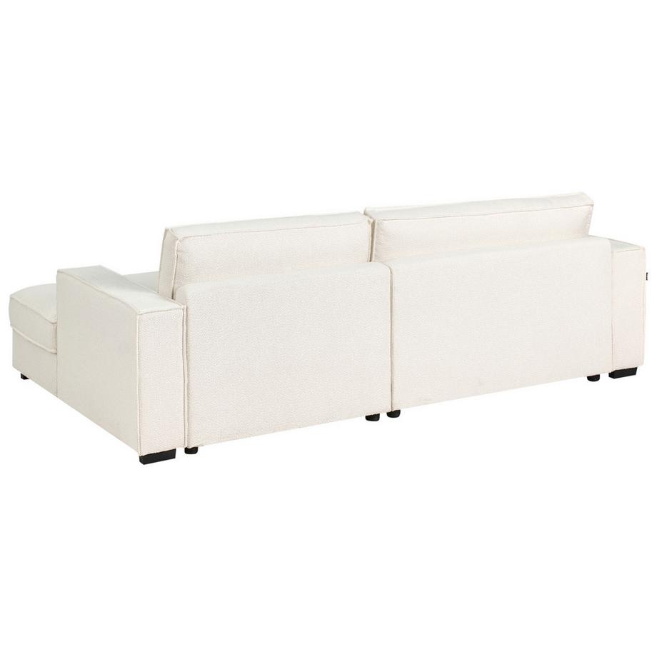 Beliani Linksseitiges Ecksofa aus Bouclé  RENDERS  