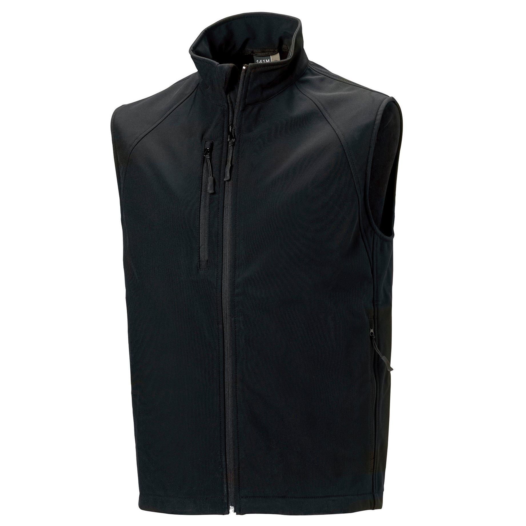 Image of Softshellweste, 3lagig Herren Schwarz XL