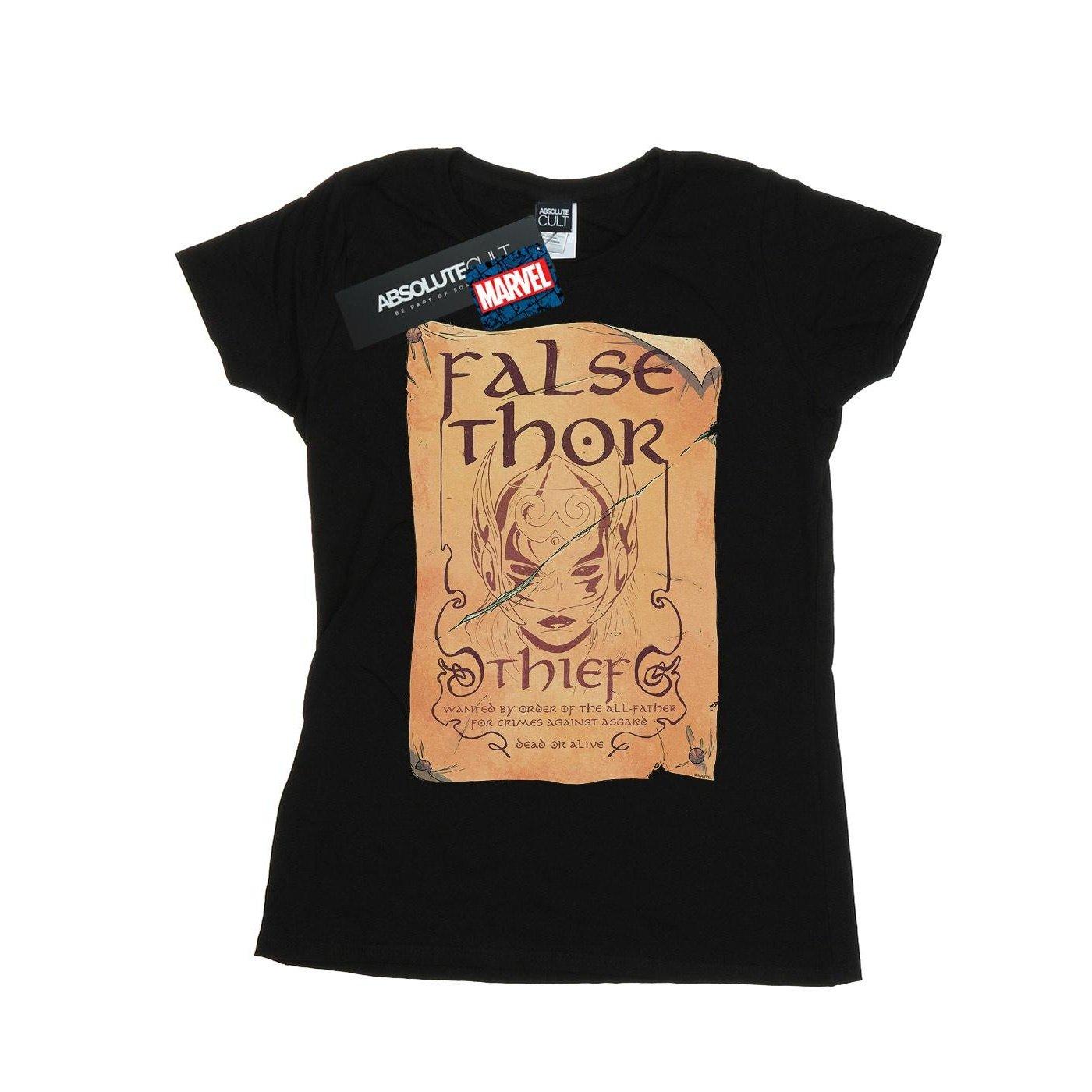 Image of The Mighty Thor False Thor Poster Tshirt Damen Schwarz M