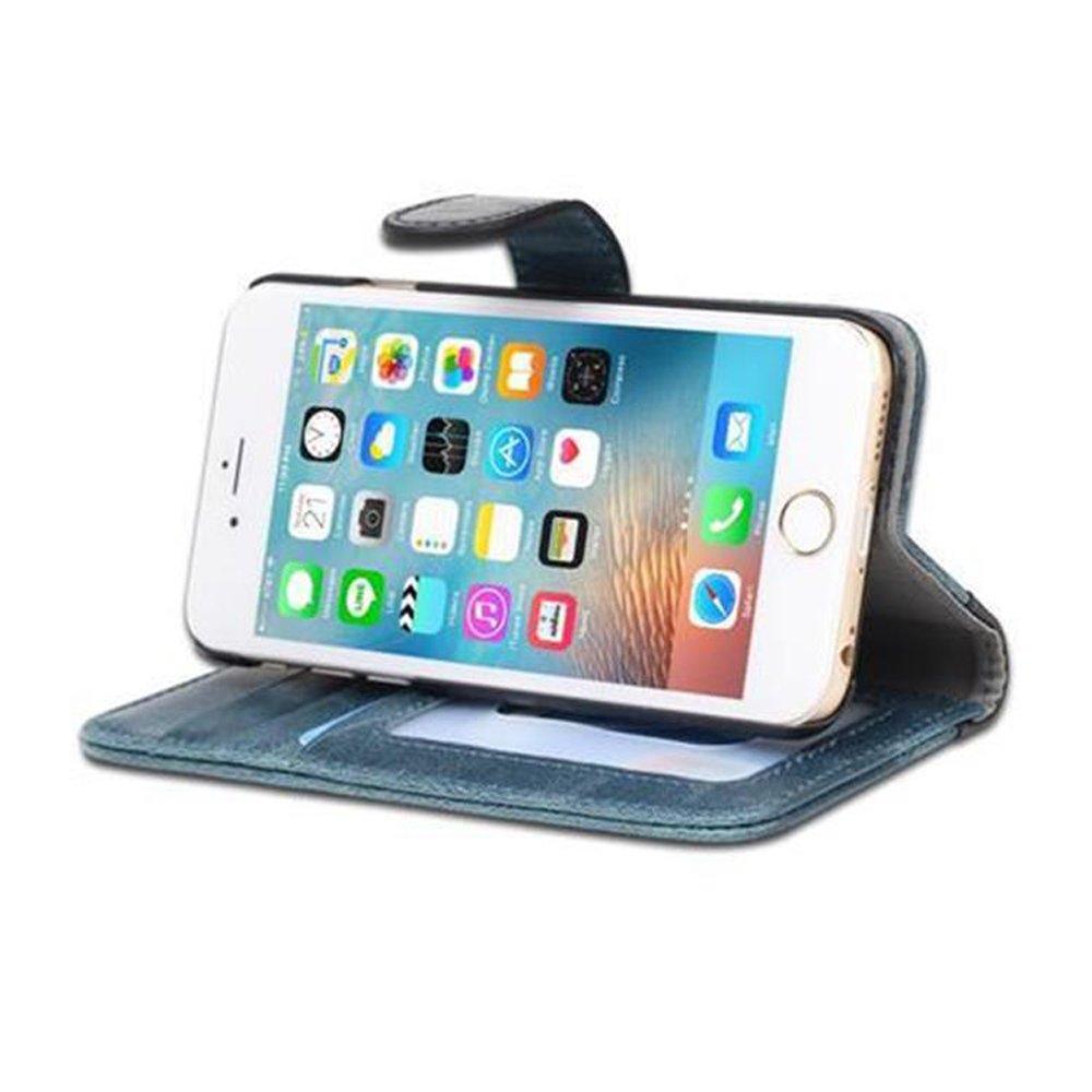 Cadorabo  Housse compatible avec Apple iPhone 6 / 6S - Coque de protection avec fonction de rangement et porte-carte au design bicolore 