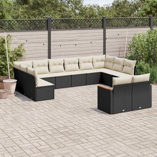 VidaXL Ensemble de canapés de jardin rotin synthétique  