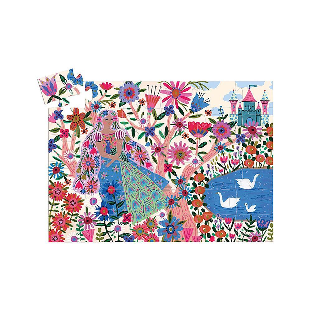 Djeco  Puzzle Prinzessin & Pfau (36Teile) 