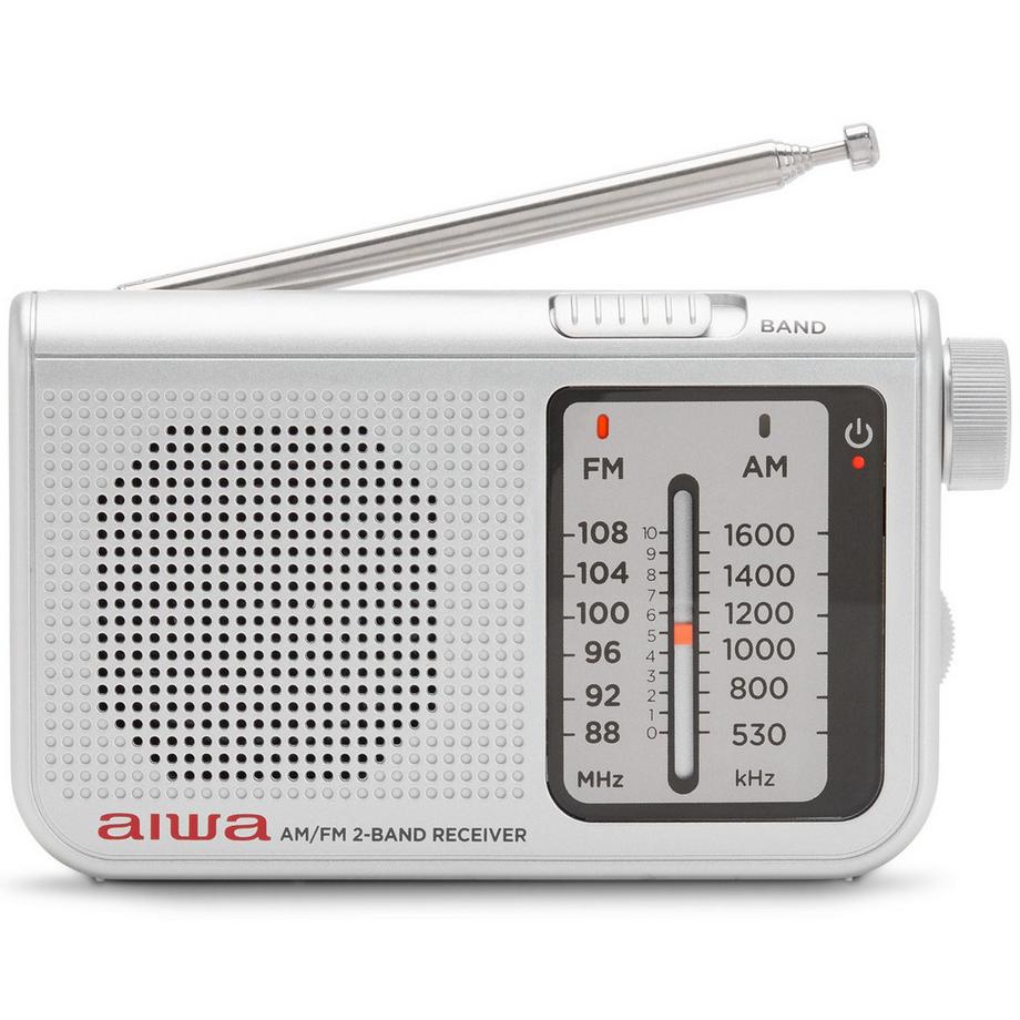 aiwa  Radio de poche avec FM/AM Argent 