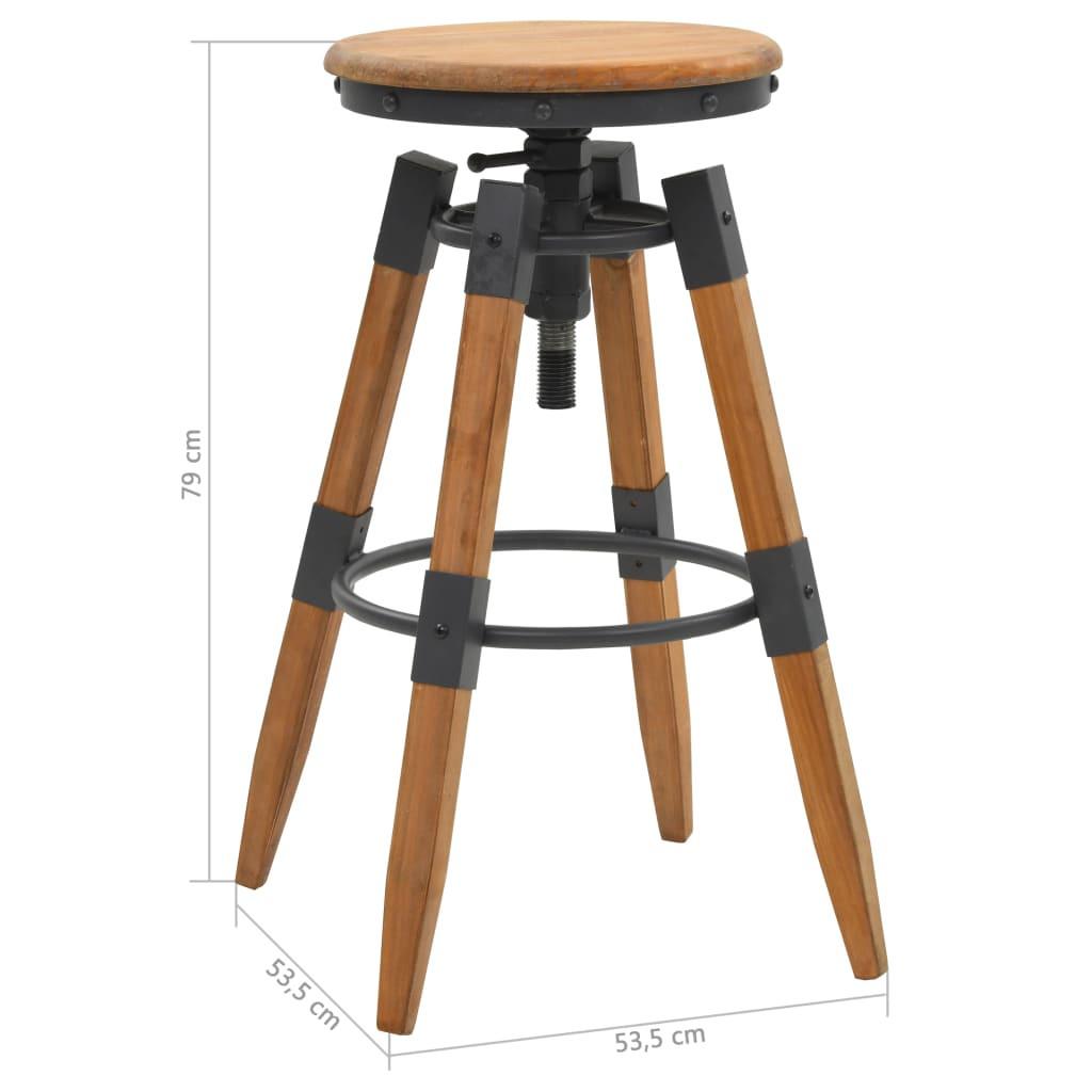 VidaXL Tabouret de bar bois  