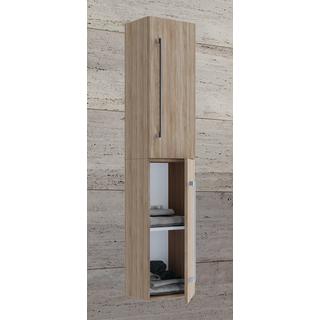 VCM Holz Badezimmerschrank | Badmöbel | Wandschrank | Badregal | Badschrank | Hochschrank | Maße ca. H. 150 x B. 33 x T. 22 cm - Badinos 2  