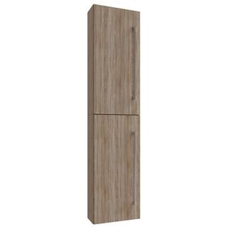 VCM Holz Badezimmerschrank | Badmöbel | Wandschrank | Badregal | Badschrank | Hochschrank | Maße ca. H. 150 x B. 33 x T. 22 cm - Badinos 2  