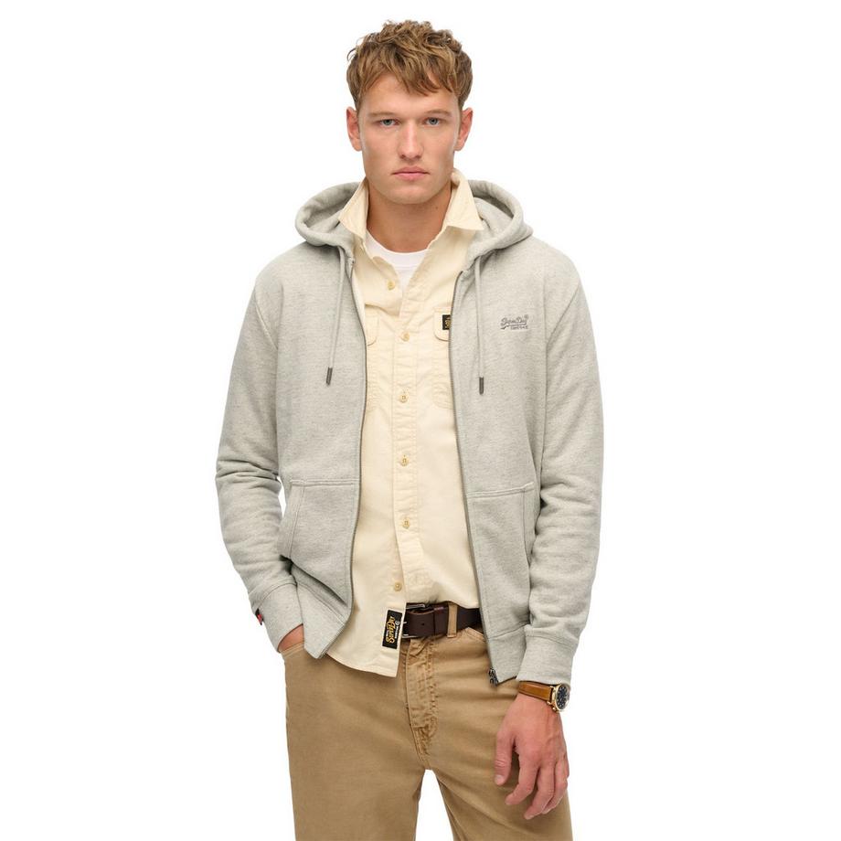 Superdry Essential Logo Zip Hoodie Vestibilità Slim  