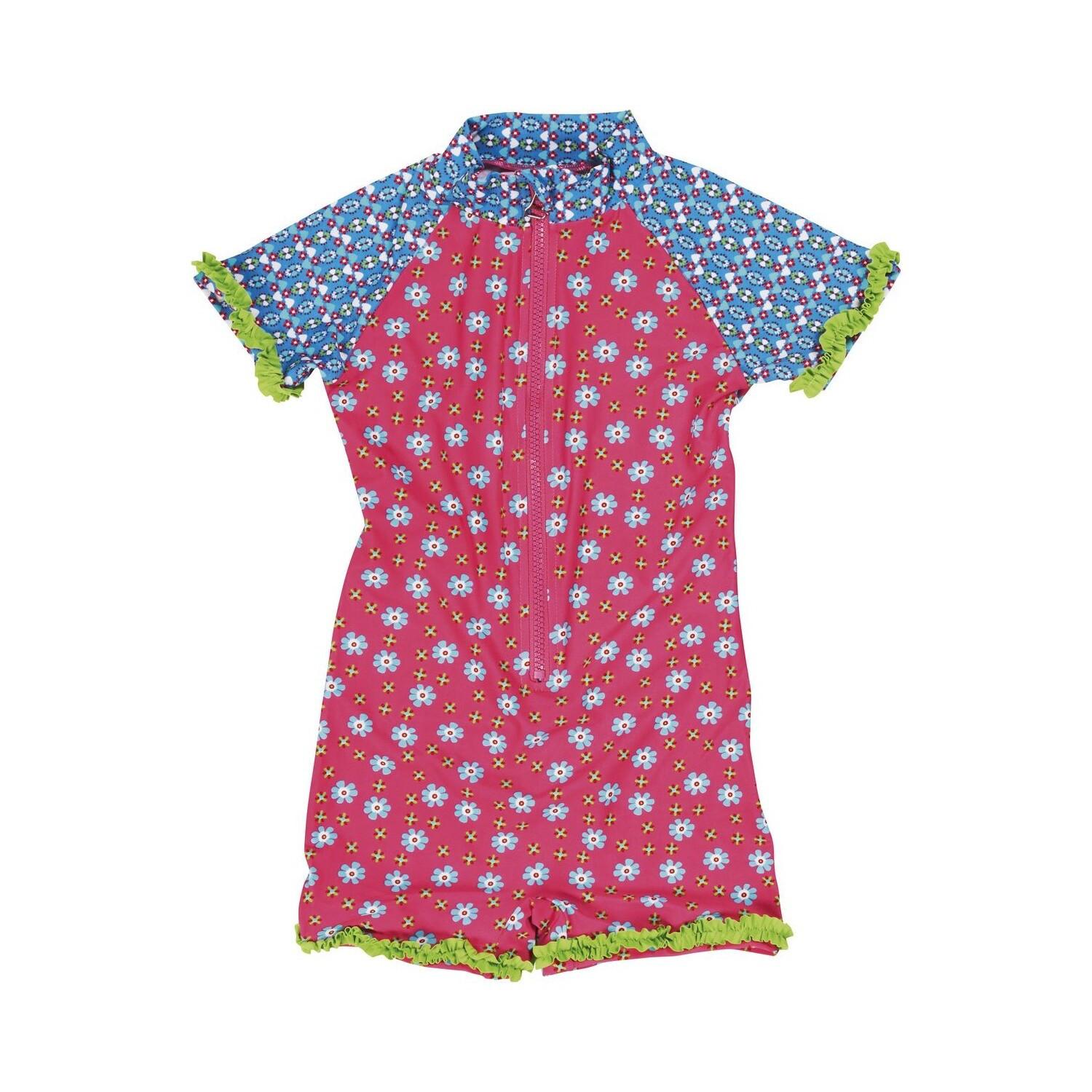 Playshoes  maillot de bain 1 pièce avec protection uv bébé fille flowers 