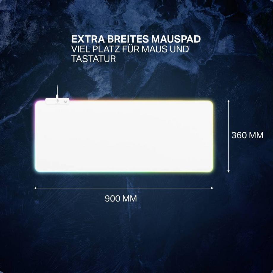 DELTACO  GAM-079-W tappetino per mouse Bianco 