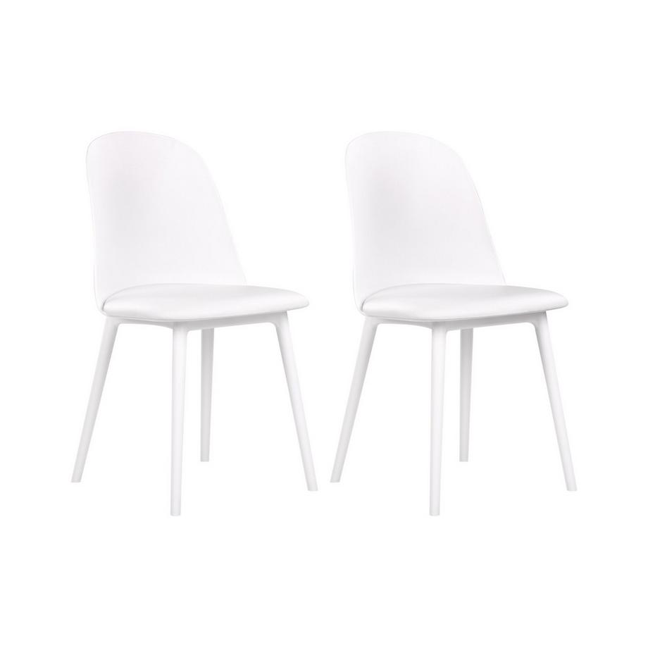 Lot de 2 chaises de salle à manger en Matière synthétique  FOMBY