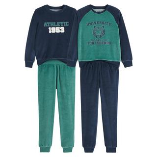 La Redoute Collections  2er-Pack Pyjamas aus Samt 