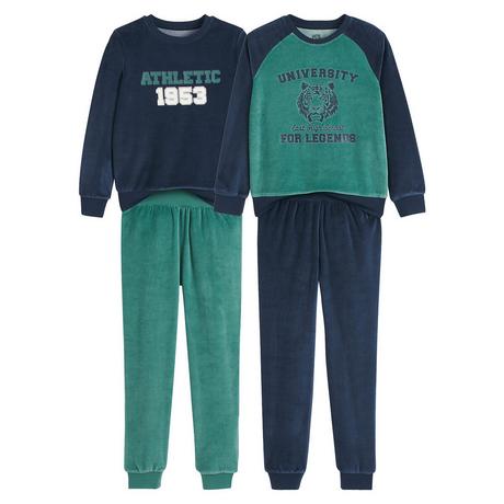 La Redoute Collections  Lot de 2 pyjamas en velours 