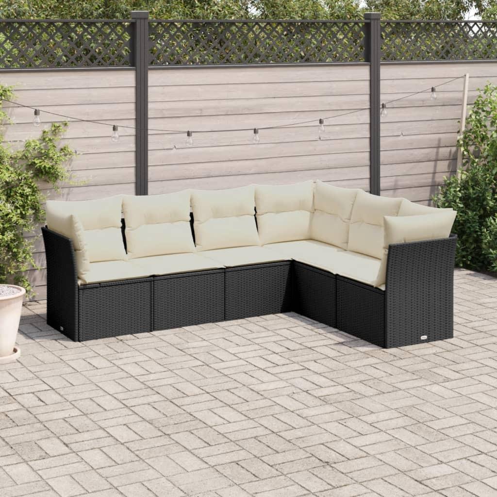 VidaXL set divano da giardino Polirattan  