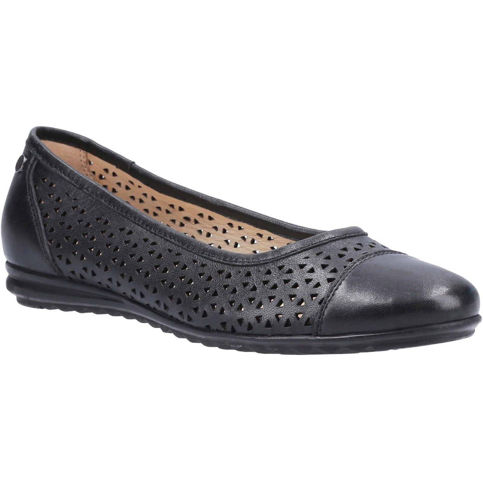 Image of Leah Ballerina Leder Pump Damen Schwarz 36