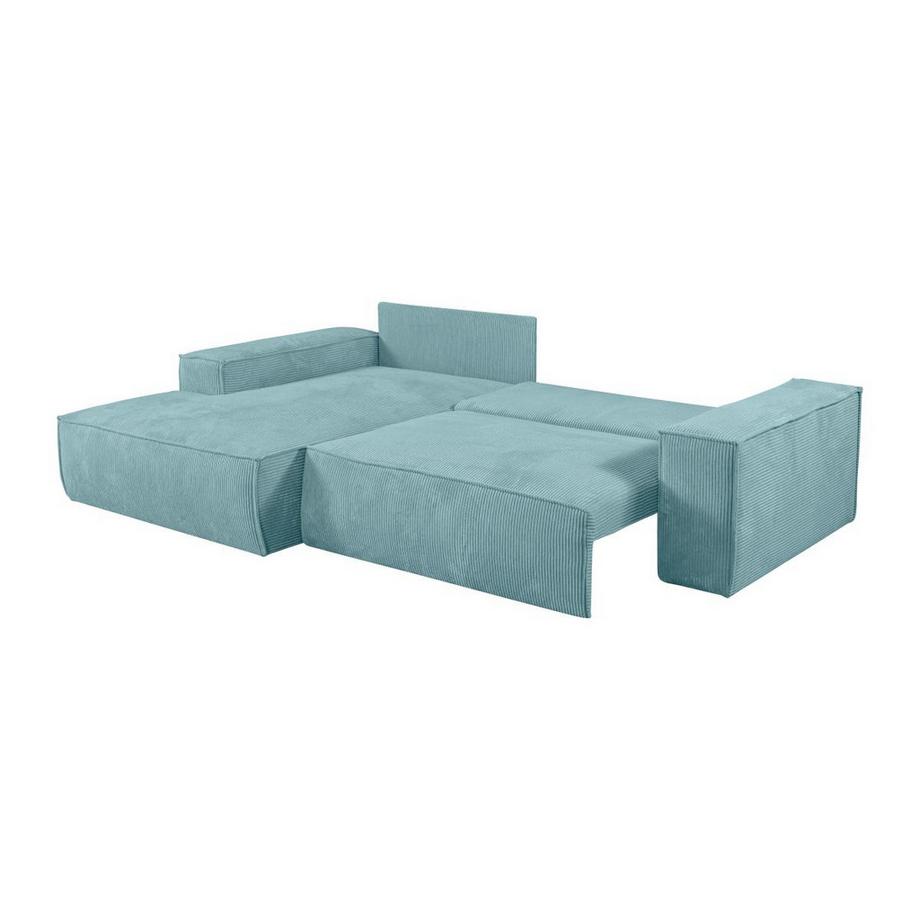 Vente-unique Ecksofa mit Schlaffunktion AMELIA von PASCAL MORABITO Kord  Ecke links  