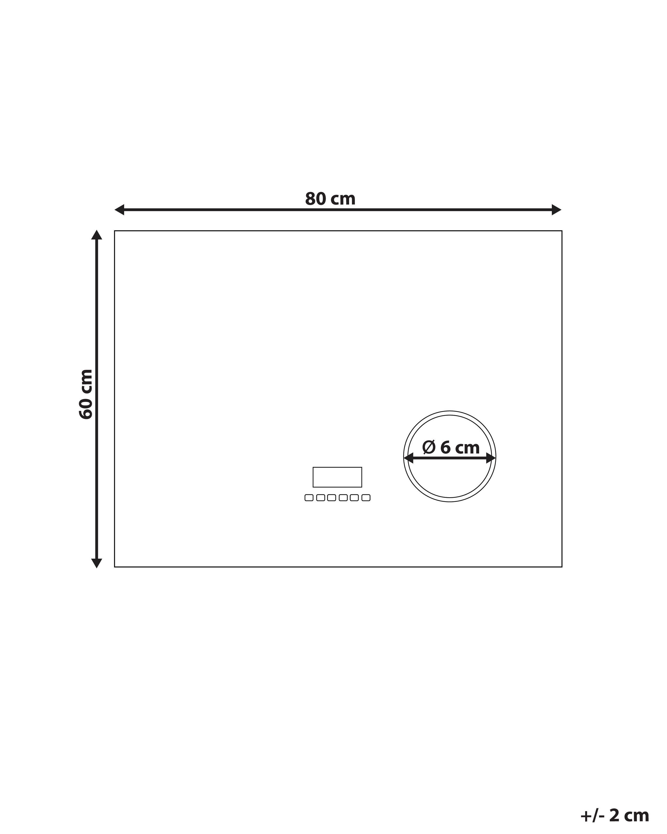 Beliani Miroir de salle de bain LED en Matière synthétique Moderne MONTARON  