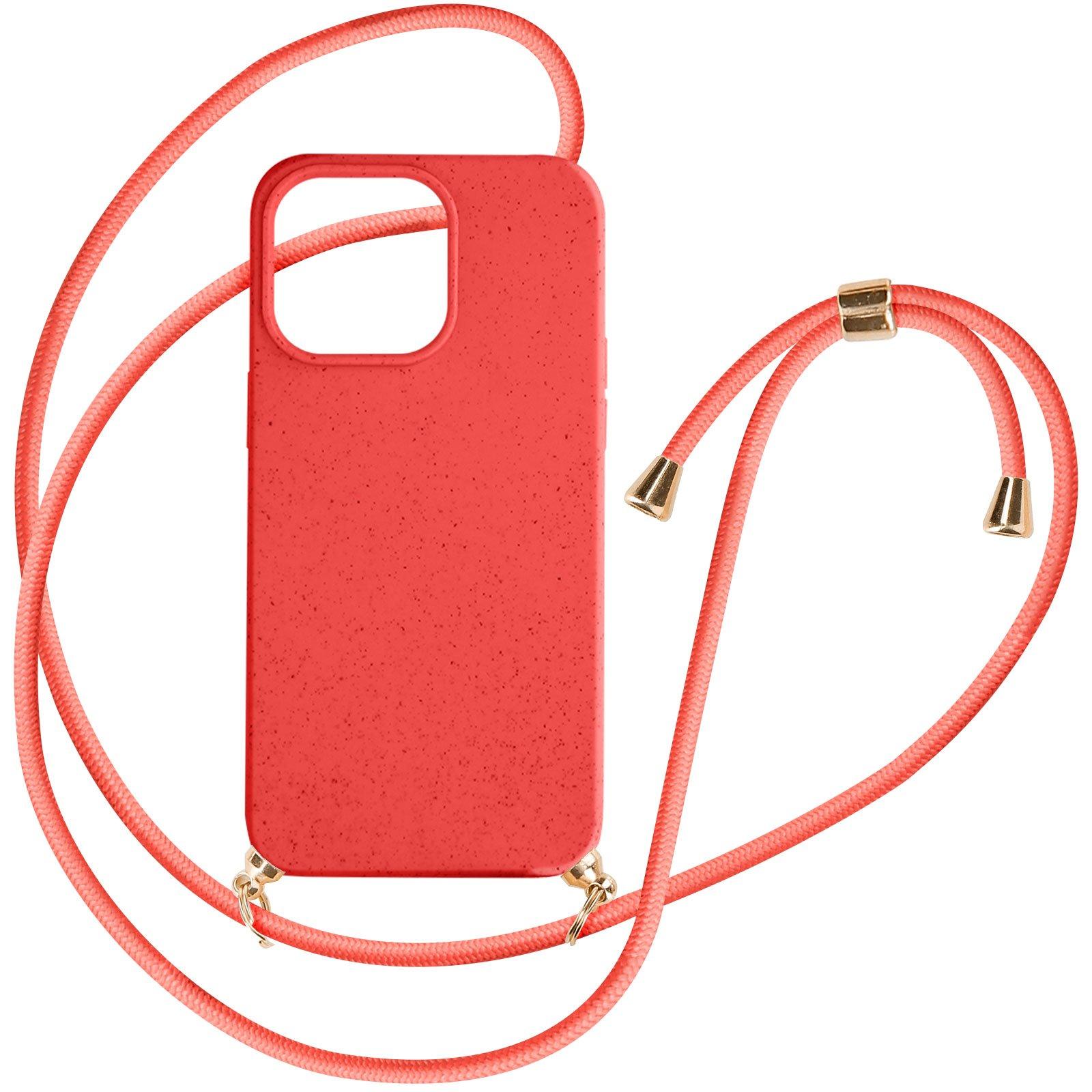 Avizar  Coque Cordon iPhone 15 Pro Rouge 