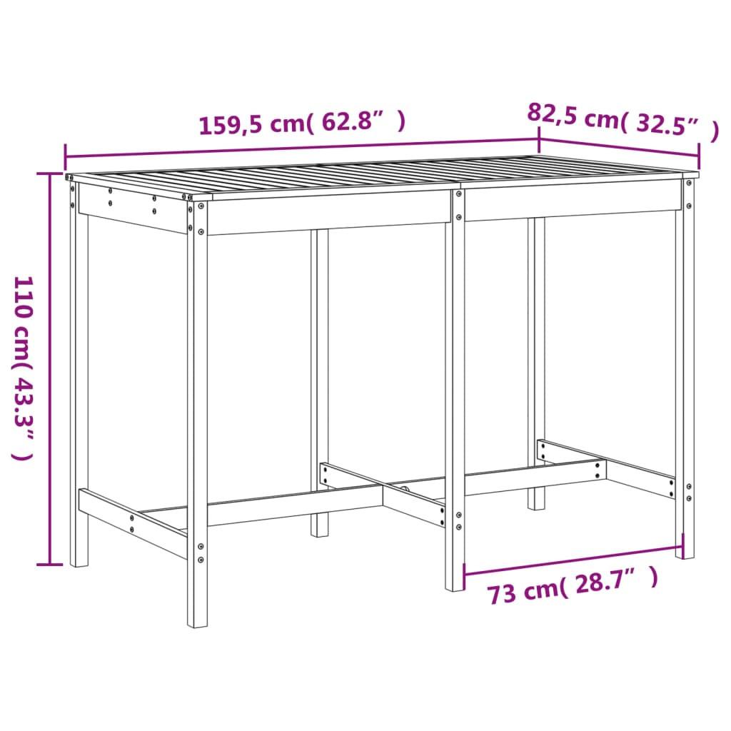 VidaXL Gartenbar set kiefernholz  