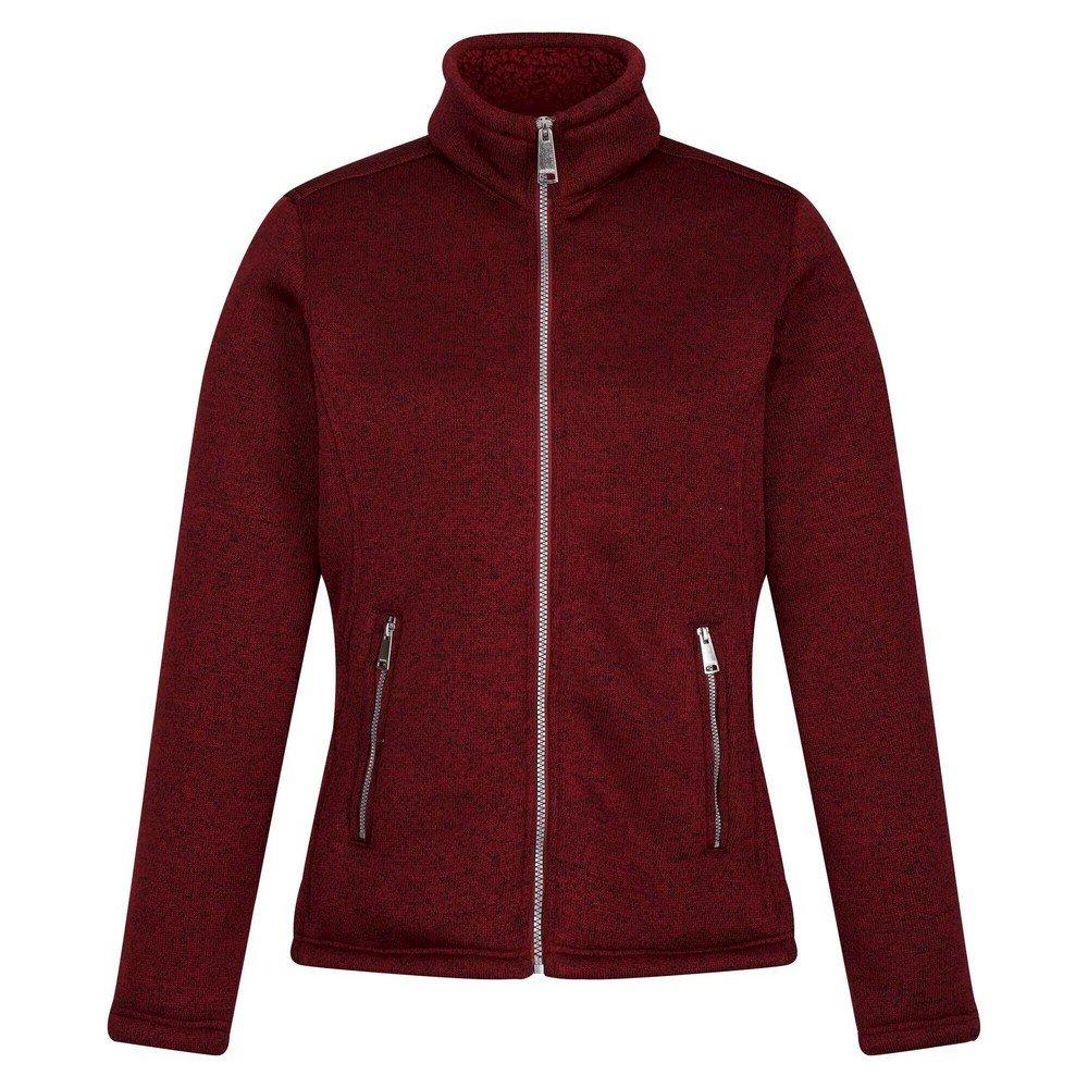 Image of Razia Ii Fleecejacke Durchgehender Reißverschluss Damen Dunkelrot 42