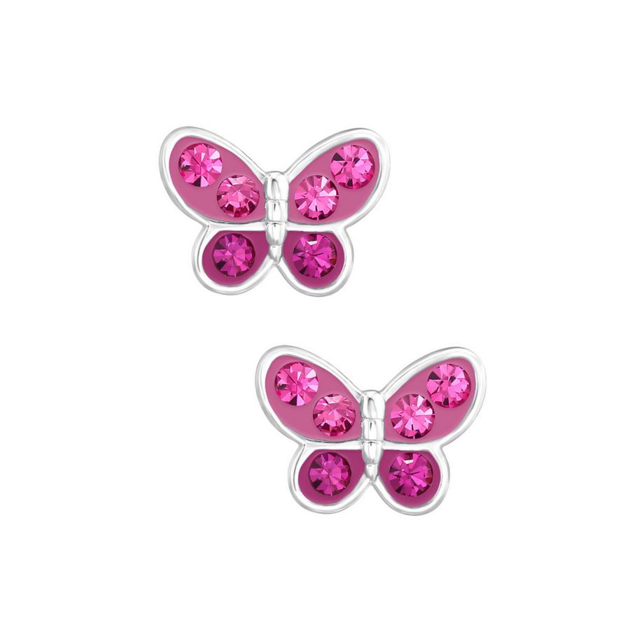 Maxte  Premium Ohrstecker Schmetterling aus Sterling  mit Kristall 