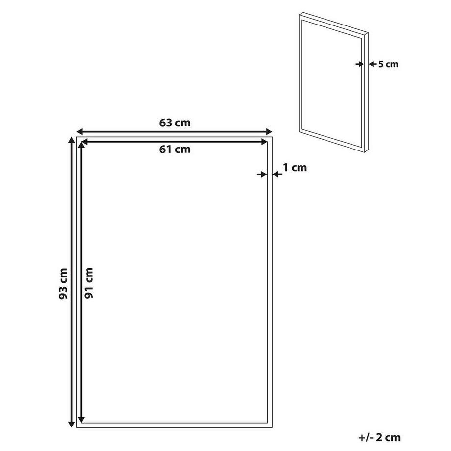 Beliani Canvas aus Stoff Modern BINETTO  