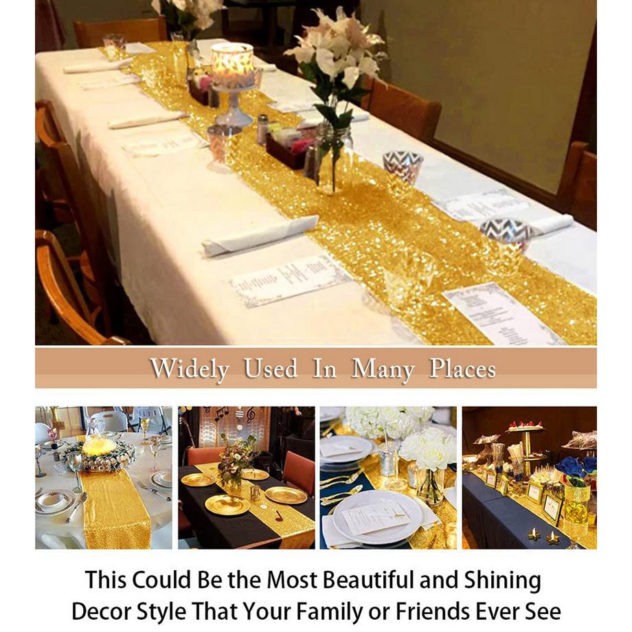 Alopini Nappe À Paillettes Table À Manger Décor À La Maison Table De Fête Décoration D'Événement De Noël  