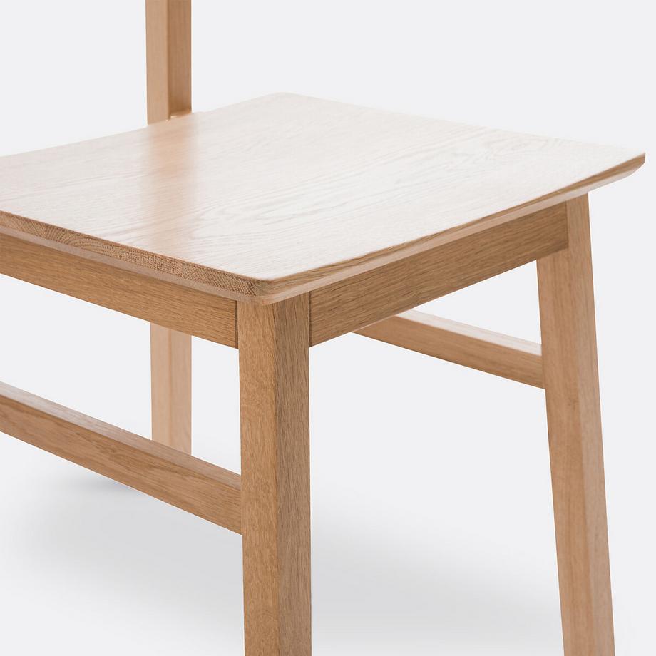 La Redoute Intérieurs Lot de 2 chaises en chêne massif  