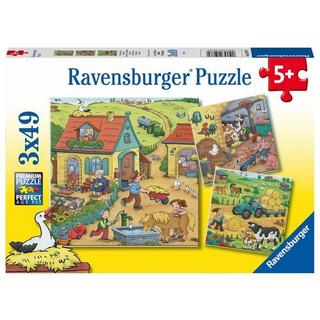 Ravensburger  Puzzle Ravensburger Viel los auf dem Bauernhof 3 X 49 Teile 