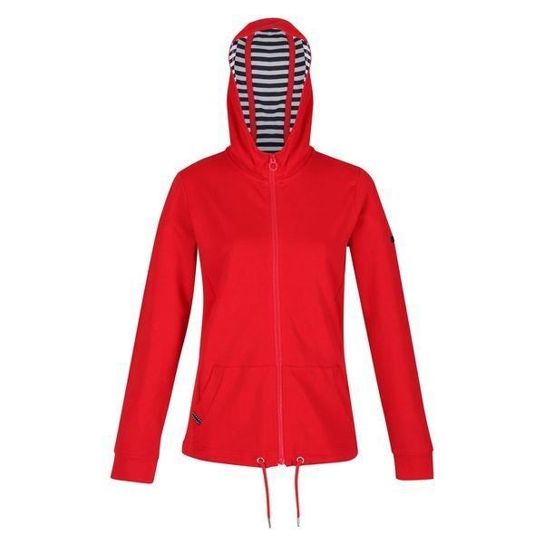 Image of Bayarma Hoodie Mit Durchgehendem Reißverschluss Damen Rot Bunt 34