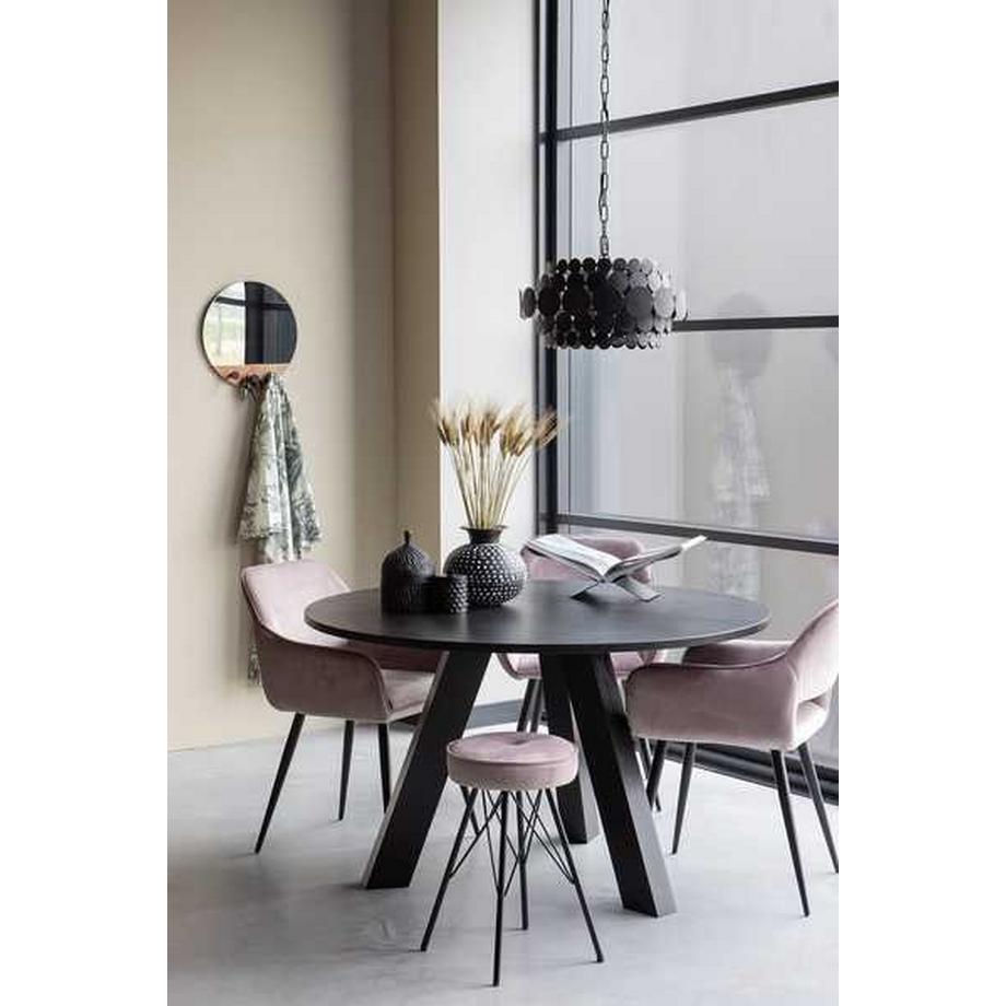 mutoni Lampe à suspension kaki métal noir  