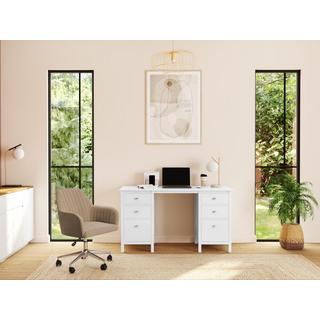 Vente-unique Sedia da ufficio Altezza regolabile in Velluto ELEANA  