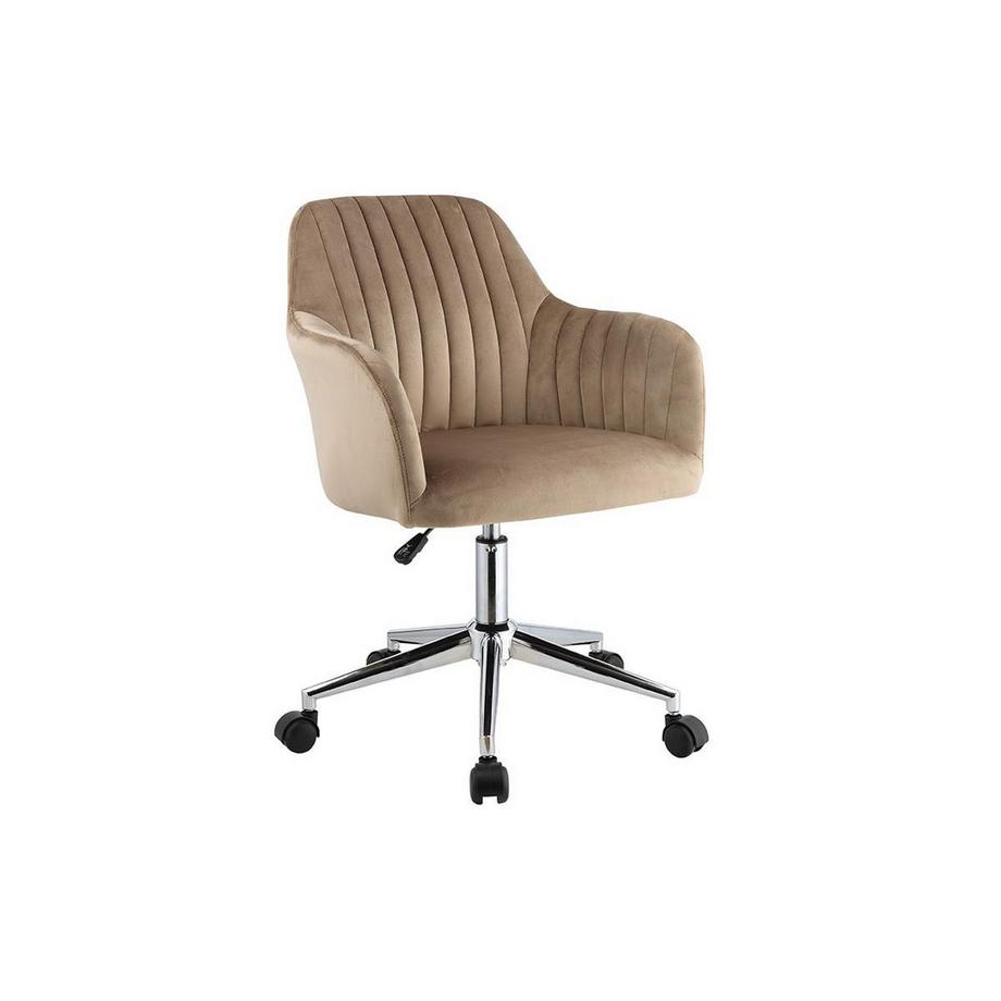 Vente-unique Chaise de bureau Velours Hauteur réglable ELEANA  