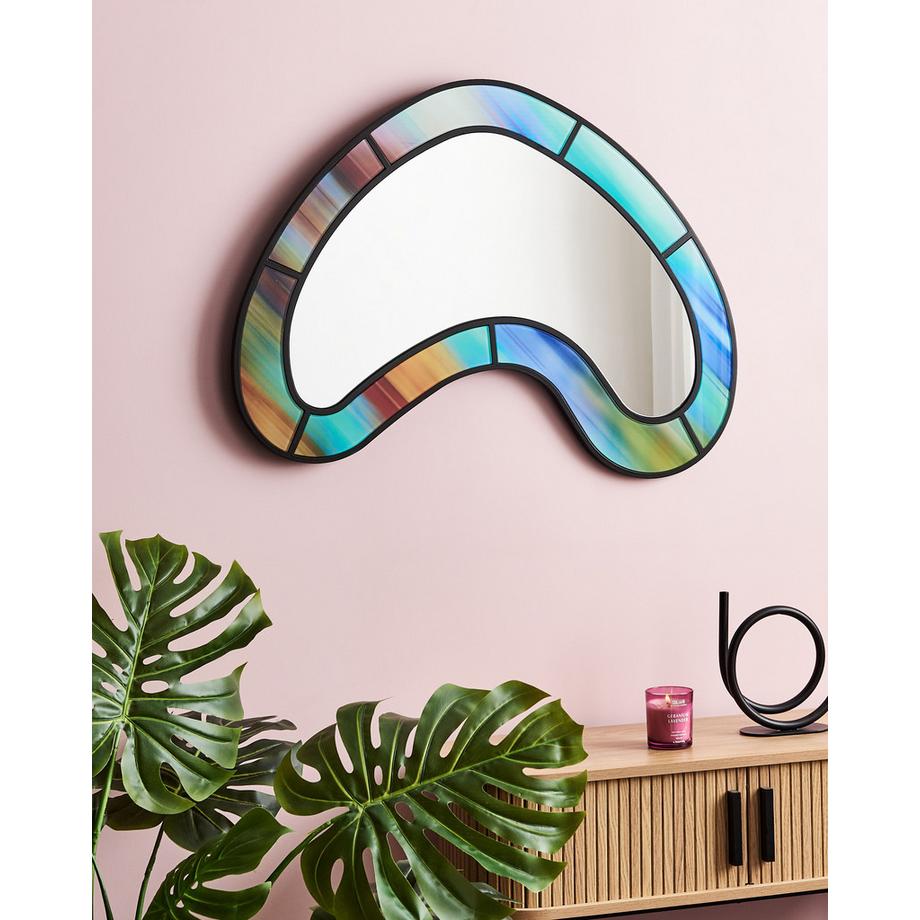 Beliani Wandspiegel aus Glas Modern BOUVRON  