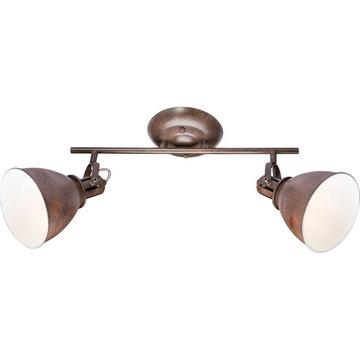 Deckenleuchte Metall rostfarben 2xE14