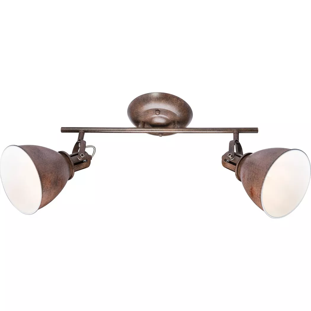 mutoni – Deckenleuchte Metall rostfarben 2xE14, One Size, Rot