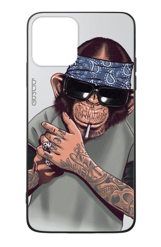 GUSCIO  iPhone 12 Pro Max - Coque GUSCIO singe avec bandana 