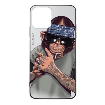 iPhone 12 Pro Max - Guscio Cover Affe mit Bandana