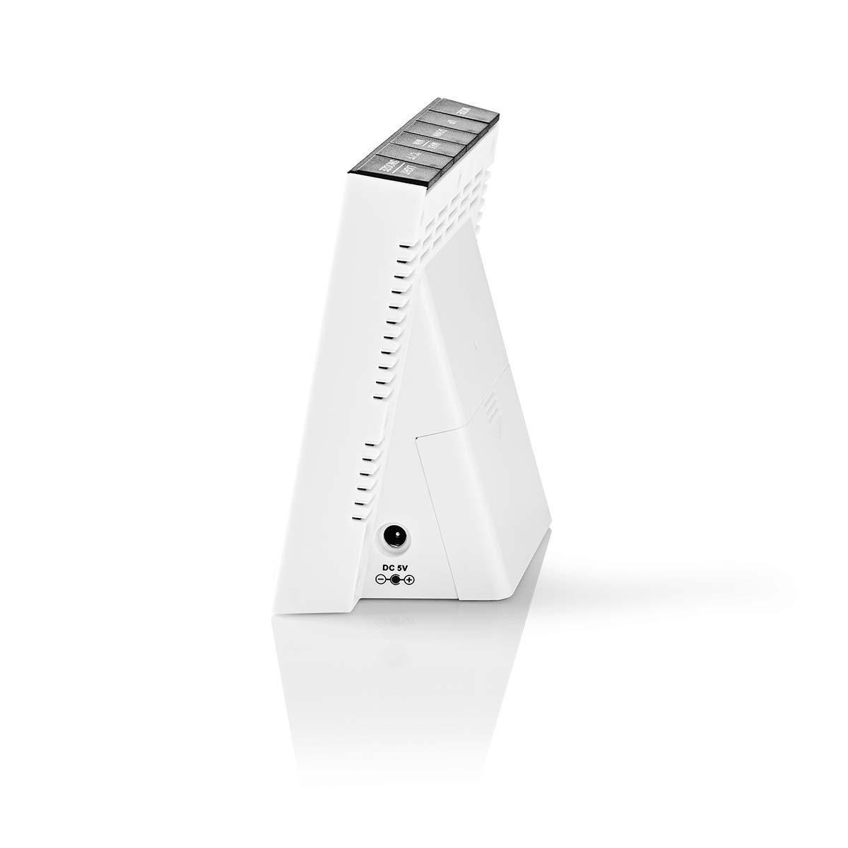 Nedis  Stazione meteorologica | Per interni ed esterni | Incluso sensore meteo wireless | Previsioni meteo | Visualizzazione dell'ora | Display a LED | Funzione sveglia 