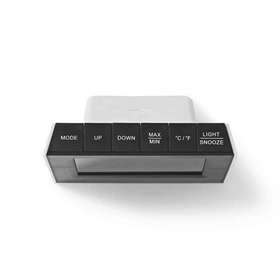 Nedis  Stazione meteorologica | Per interni ed esterni | Incluso sensore meteo wireless | Previsioni meteo | Visualizzazione dell'ora | Display a LED | Funzione sveglia 