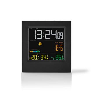 Nedis  Stazione meteorologica | Per interni ed esterni | Incluso sensore meteo wireless | Previsioni meteo | Visualizzazione dell'ora | Display a LED | Funzione sveglia 