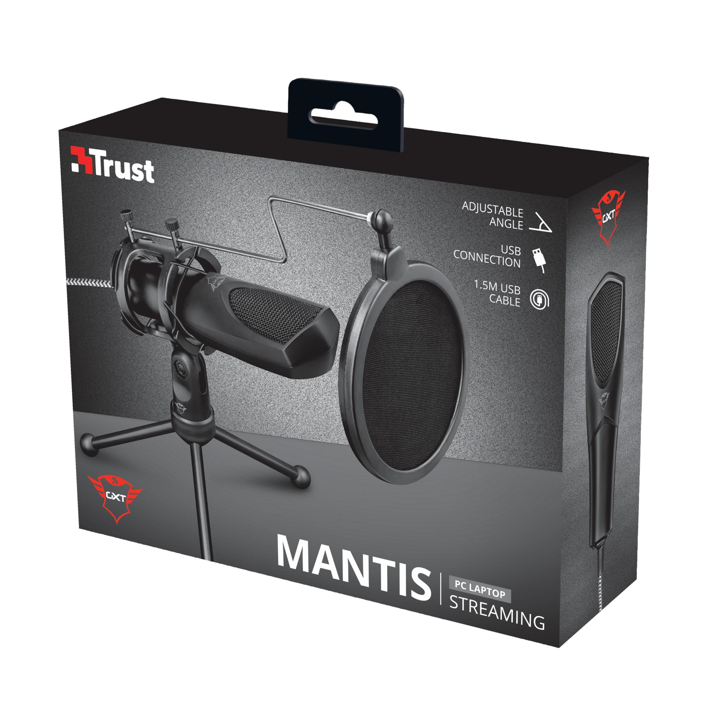 Trust  Trust GXT 232 Mantis Nero Microfono per PC 